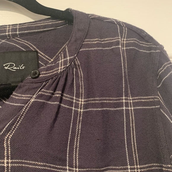 Rails Eloise Button Front Plaid Top - Picture 4 of 5